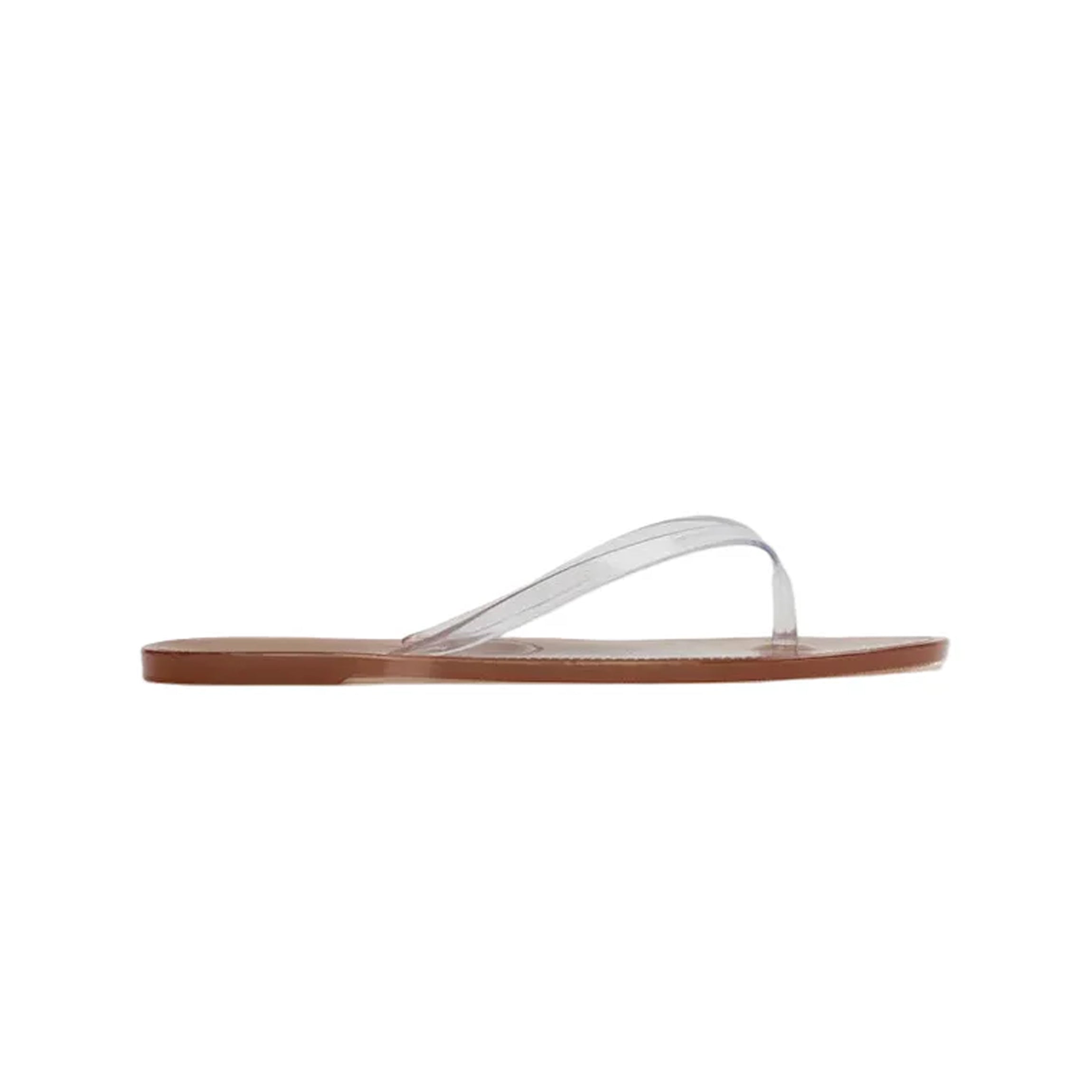 Crystal Sandal in Old Rose/Clear PVC