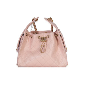Chanel Pink Quilted Caviar Small Chanel 25 Hobo Handbag
