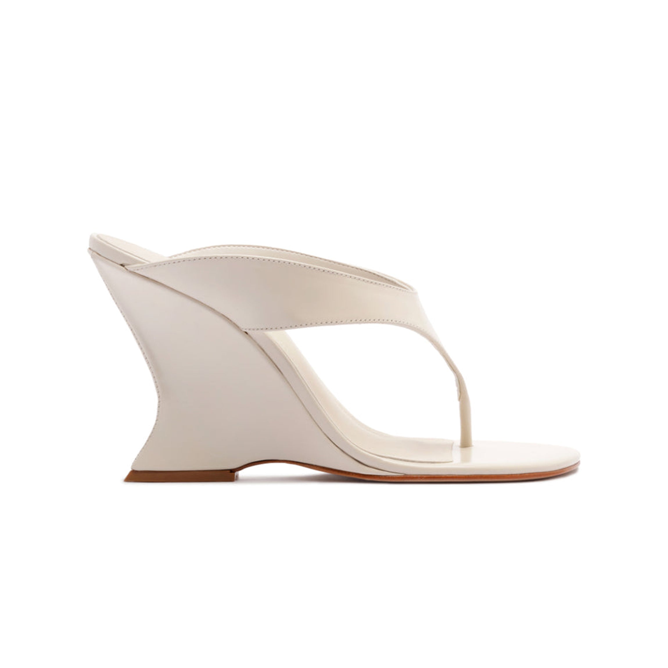 Maya Leather Sandal in Sugar White