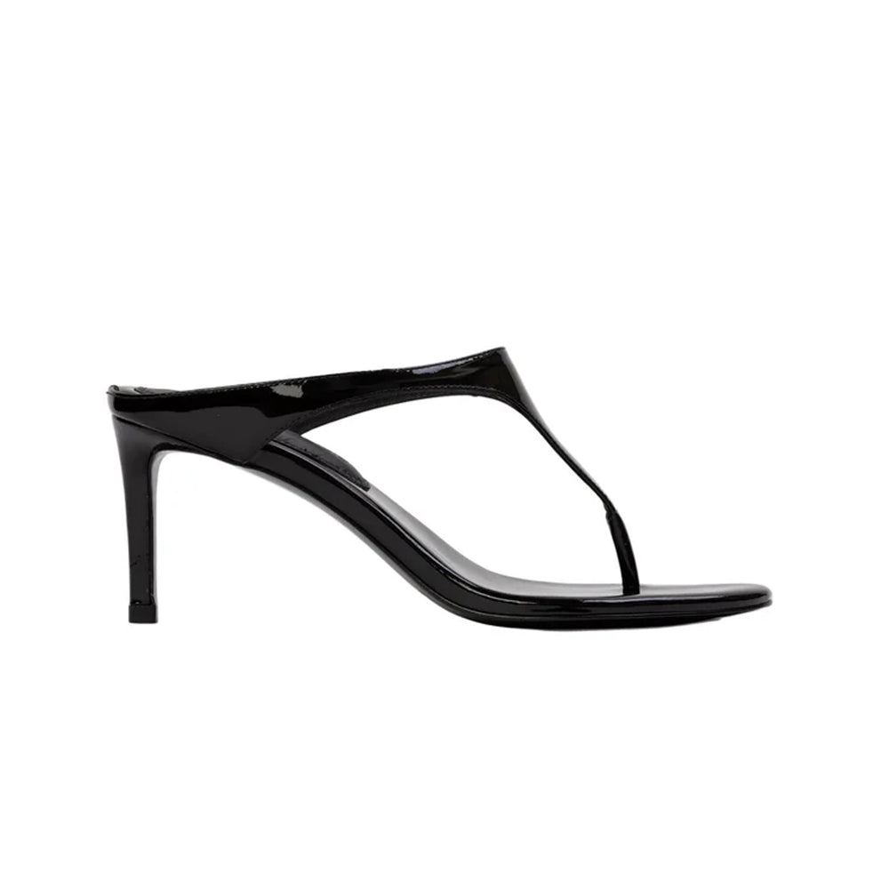 Laurel 65 Mule in Black Patent Leather