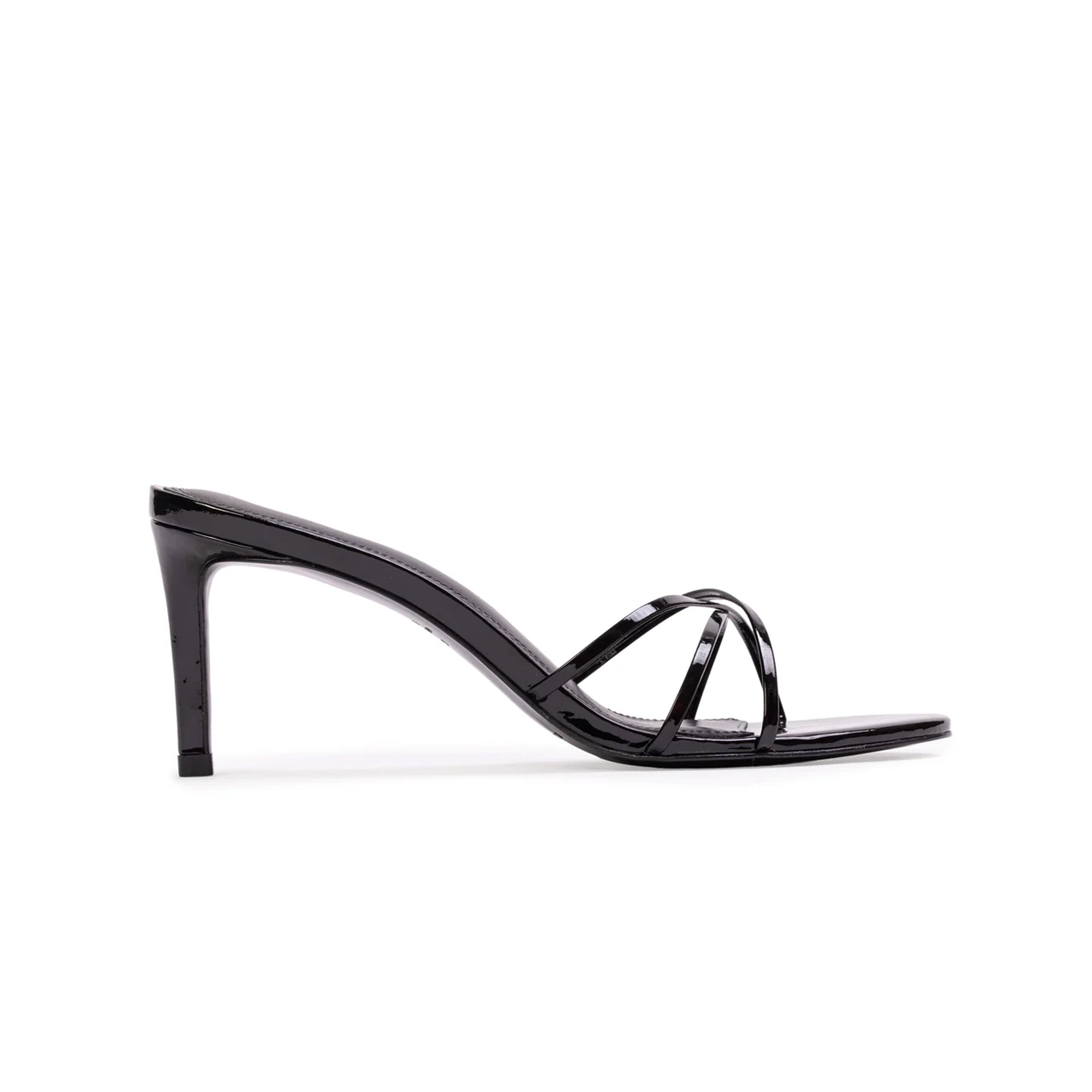 Jaya 70 Mule in Black Patent Leather