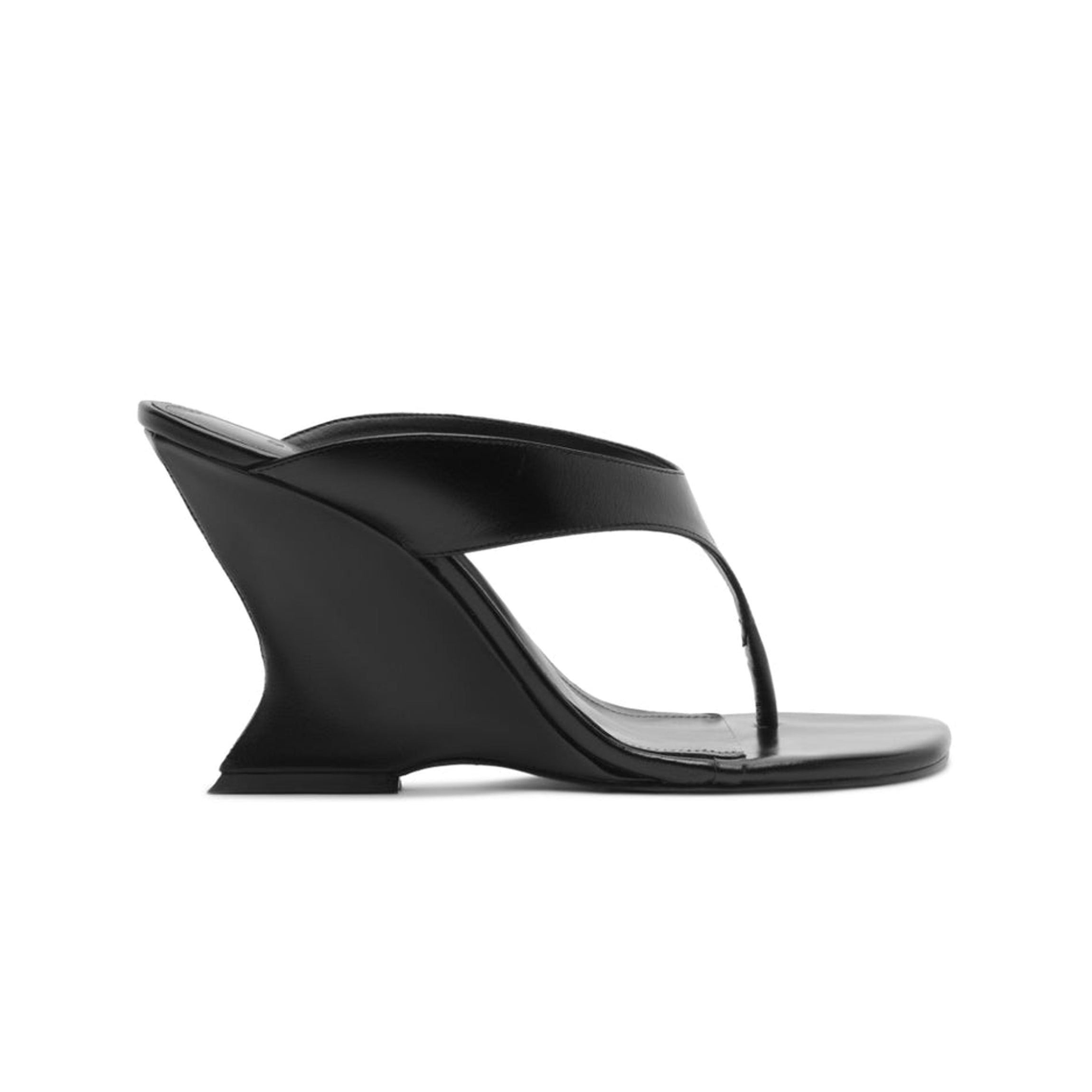 Maya Leather Sandal in Black