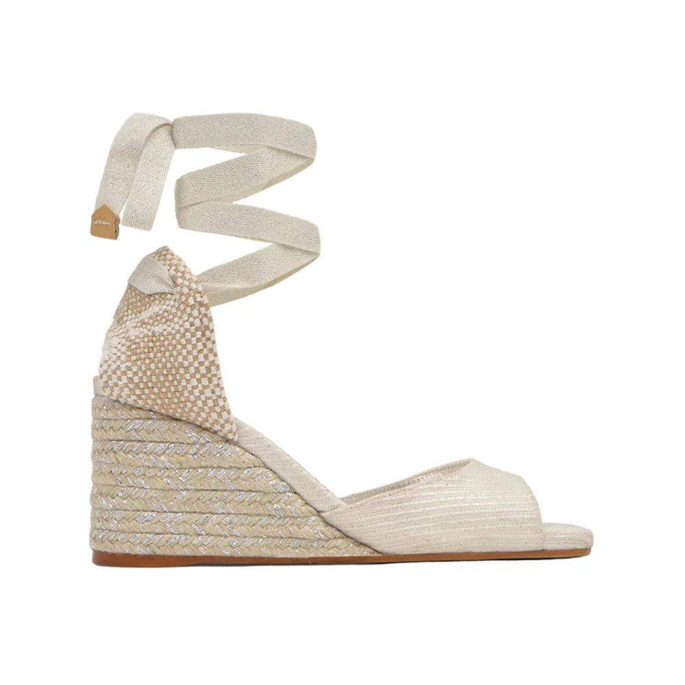 Brittany Espadrille in Silver