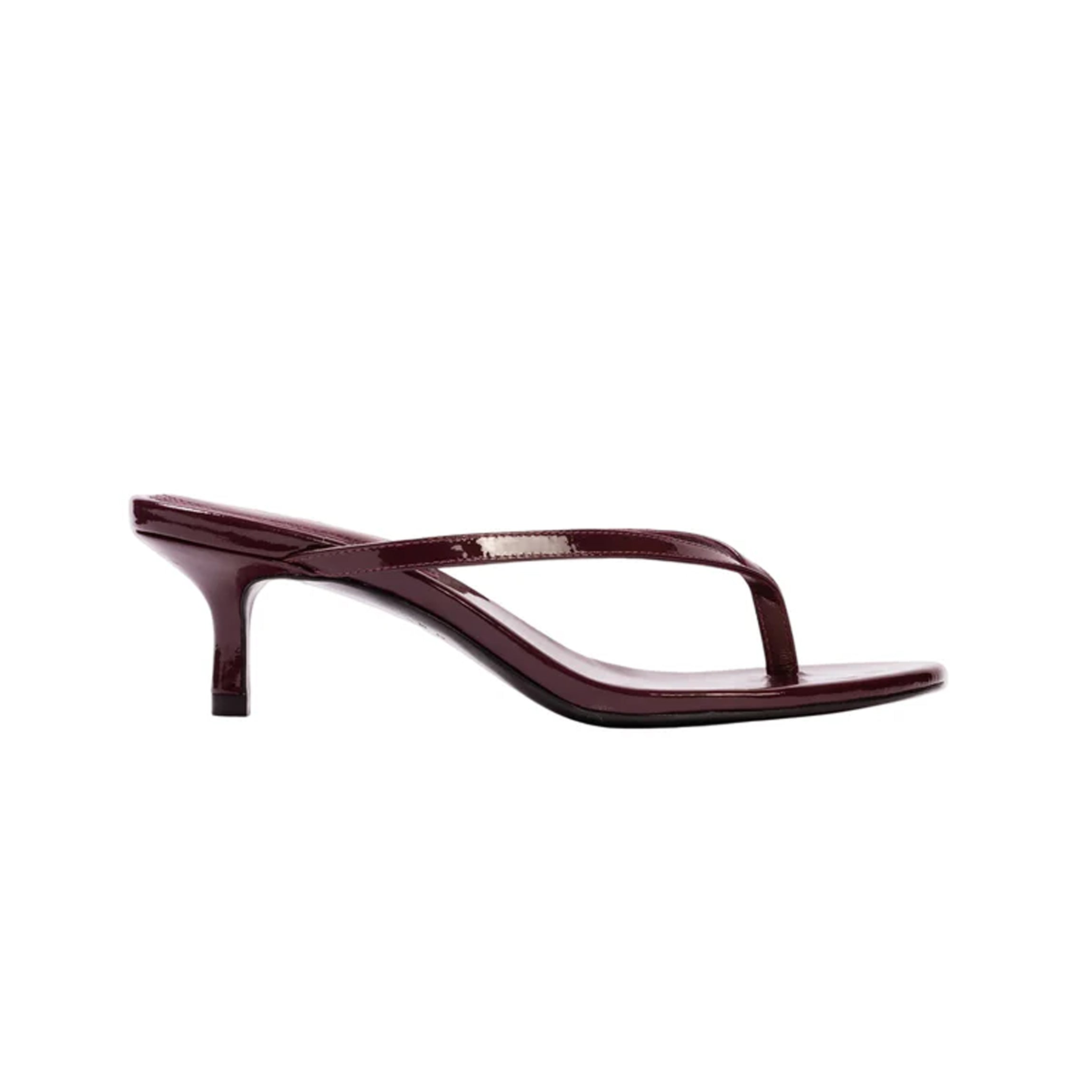 Tash 50 Mule in Bordeaux Patent Leather
