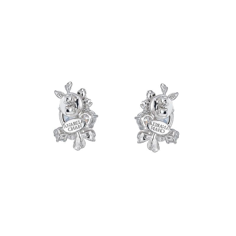 White Posy Diamond Studs