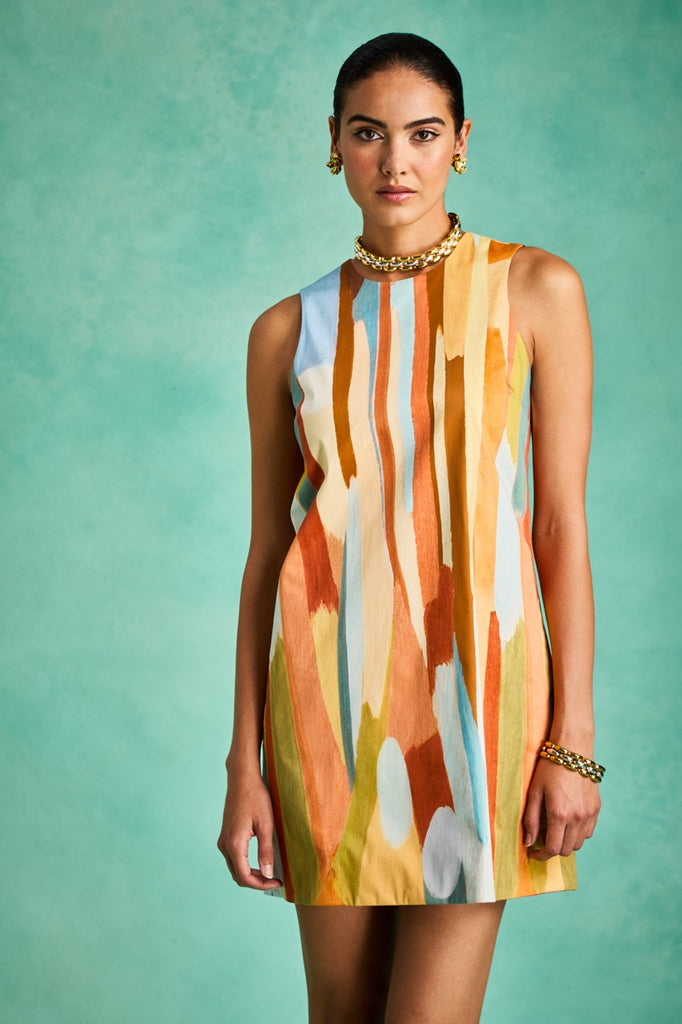 Fiona Convertible Shift Mini Dress in Fresco Pink