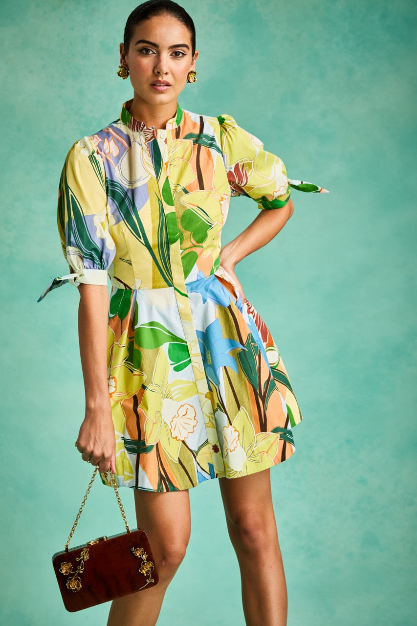Brooklyn Mini Dress in Primrose Florals