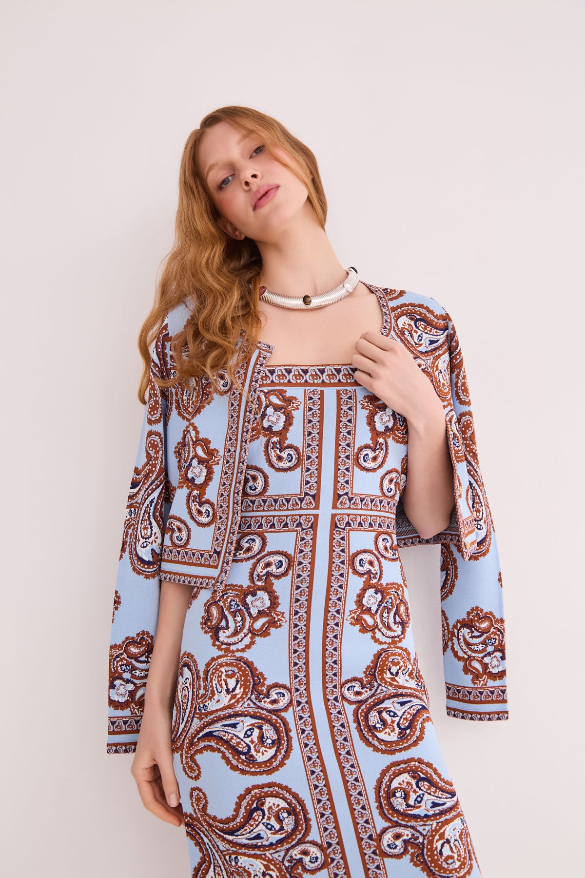 Rome Dress in Sierra Paisley Sky