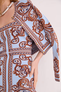 Llana Cardigan in Sierra Paisley Sky