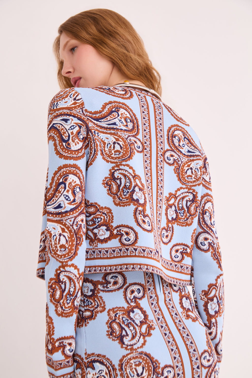 Llana Cardigan in Sierra Paisley Sky