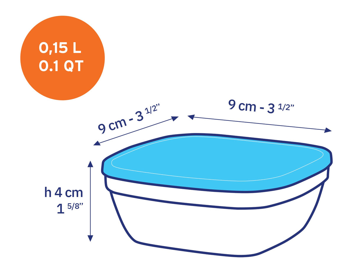 Freshbox Square Bowl with Lid