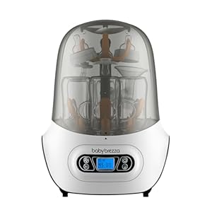 Baby Brezza Baby Bottle Sterilizer and Dryer Machine – Electric Steam Sterilization - Universal Fit - Pacifiers, Glass, Plastic, and Newborn Feeding Bottles