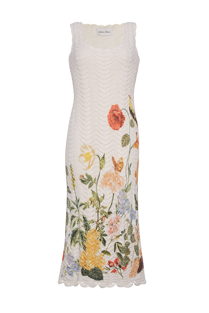 Orel Dress in Nectar Egret