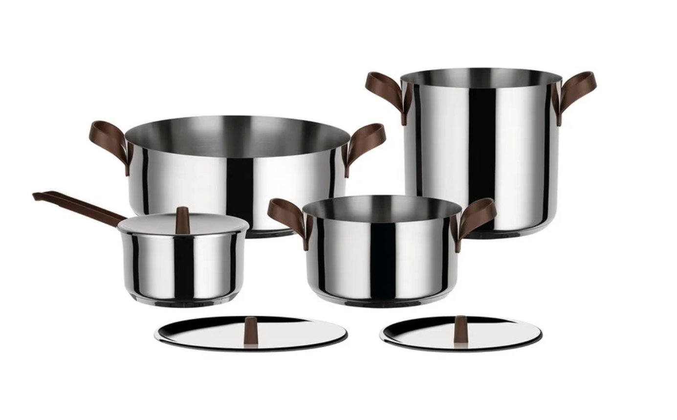 ALESSIEdo 4-piece stainless-steel cookware set