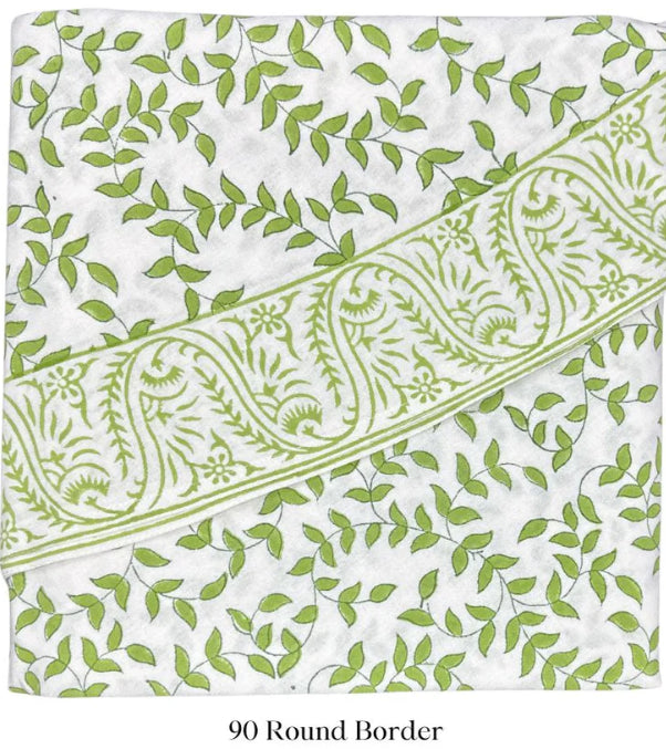 Green Leaves Tablecloth