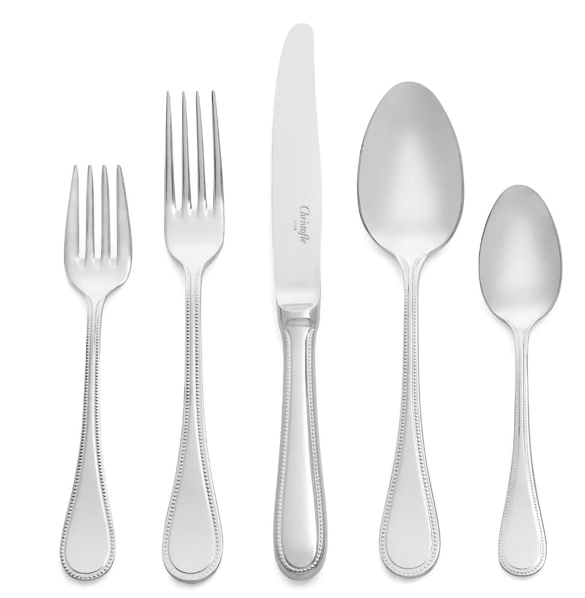Christofle Perles II 5 Piece Place Setting
