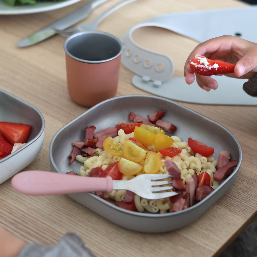 Stainless Steel Meal Set in Terracotta