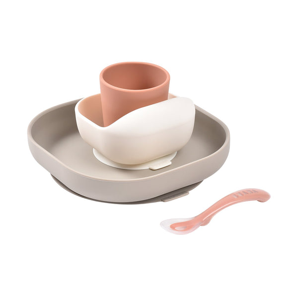 Silicone Meal Set in Terracotta, Set of 4