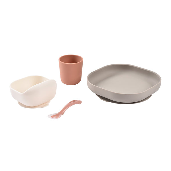 Silicone Meal Set in Terracotta, Set of 4