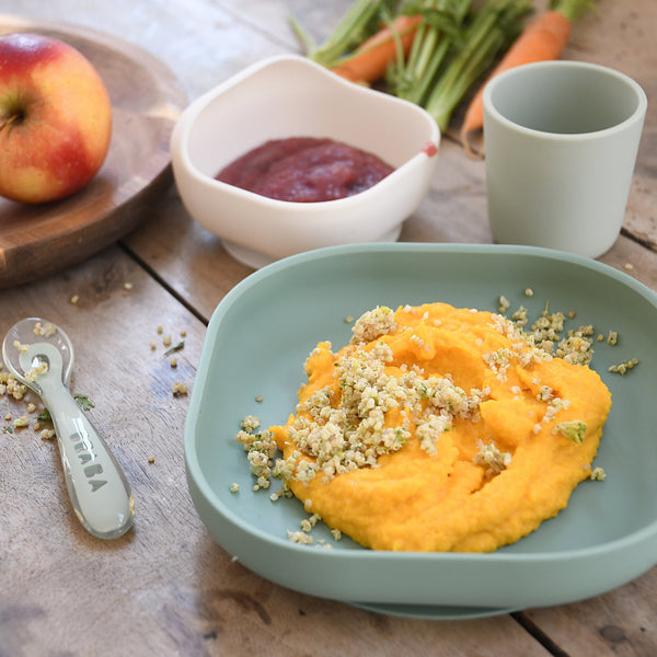 Silicone Meal Set in Sage Green, Set of 4