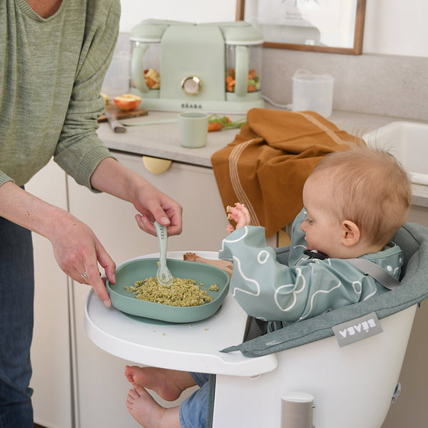 Silicone Meal Set in Sage Green, Set of 4