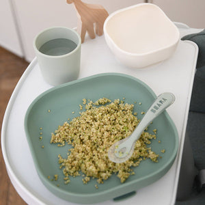 Silicone Meal Set in Sage Green, Set of 4