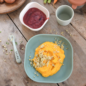 Silicone Meal Set in Sage Green, Set of 4