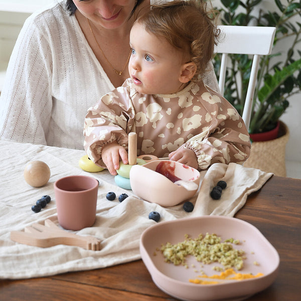 Silicone Meal Set in Cotton Candy, Set of 4
