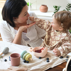 Silicone Meal Set in Cotton Candy, Set of 4