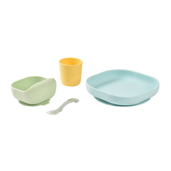 Silicone Meal Set in Pastel, Set of 4