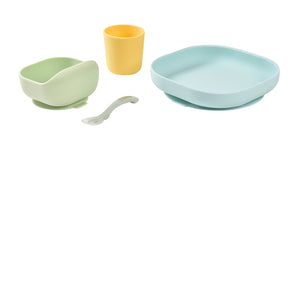 Silicone Meal Set in Pastel, Set of 4