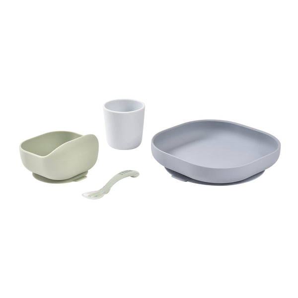 Silicone Meal Set in Pebble, Set of 4