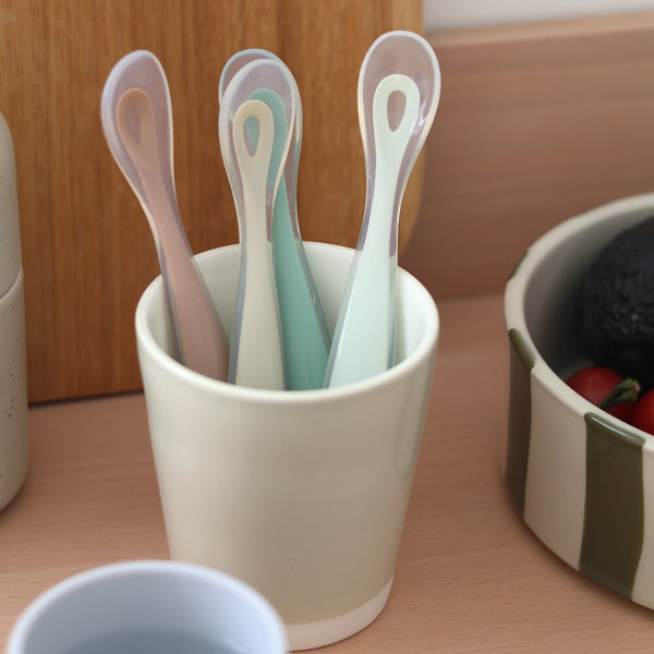 First Stage Silicone Spoon in Natural, Set of 4