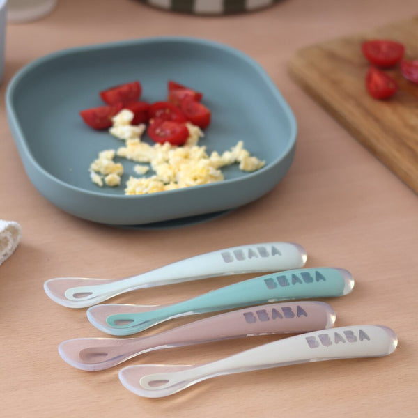First Stage Silicone Spoon in Natural, Set of 4