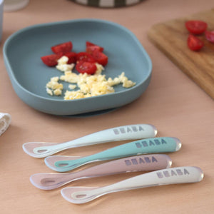 First Stage Silicone Spoon in Natural, Set of 4