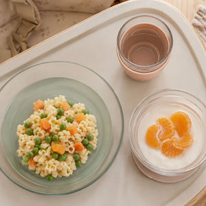 Glass Meal Set in Natural