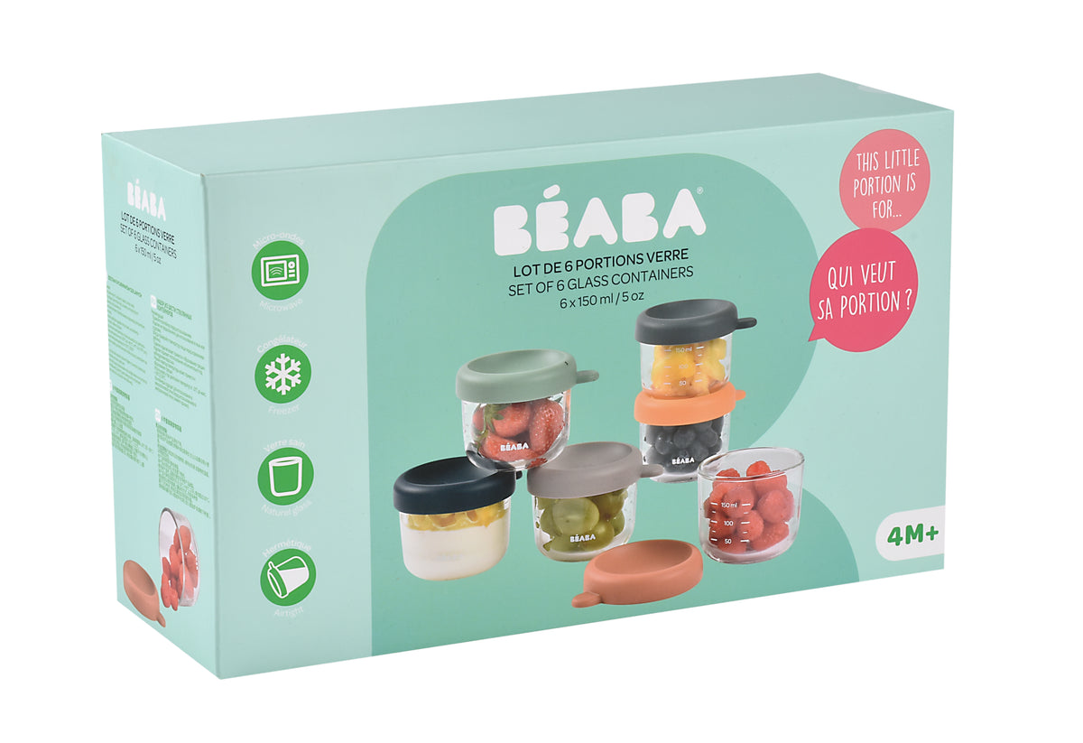 Glass Baby Food Jars-5oz in Sunrise, Pack of 6