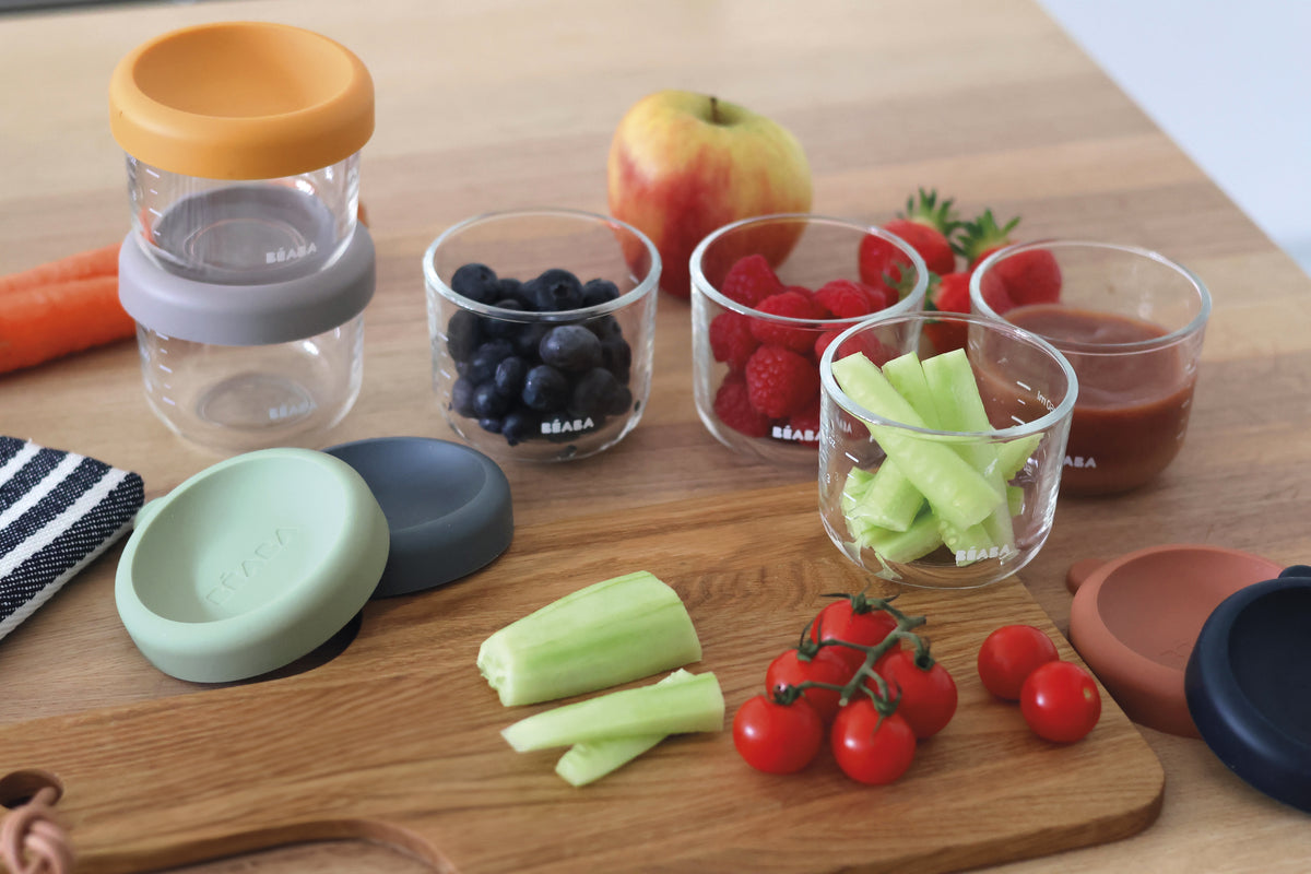 Glass Baby Food Jars-5oz in Sunrise, Pack of 6