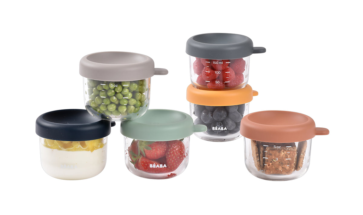 Glass Baby Food Jars-5oz in Sunrise, Pack of 6