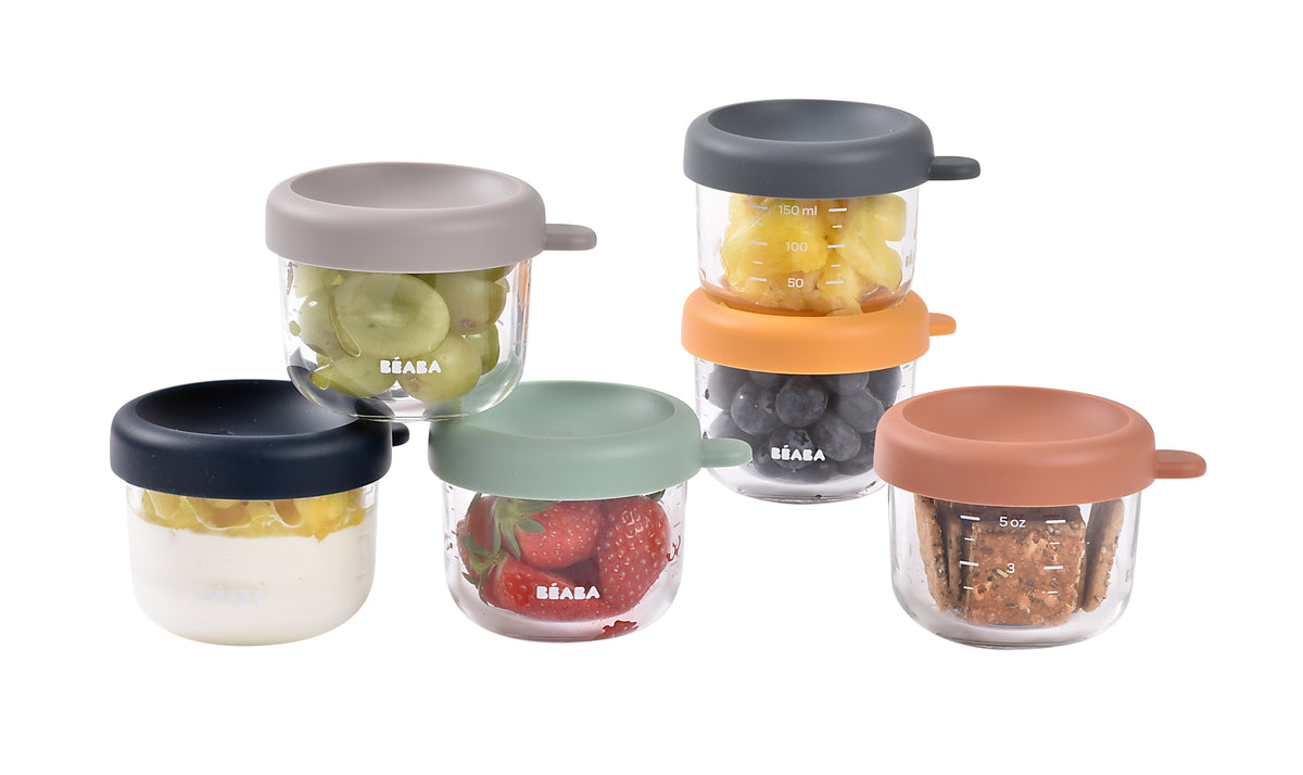 Glass Baby Food Jars-5oz in Sunrise, Pack of 6
