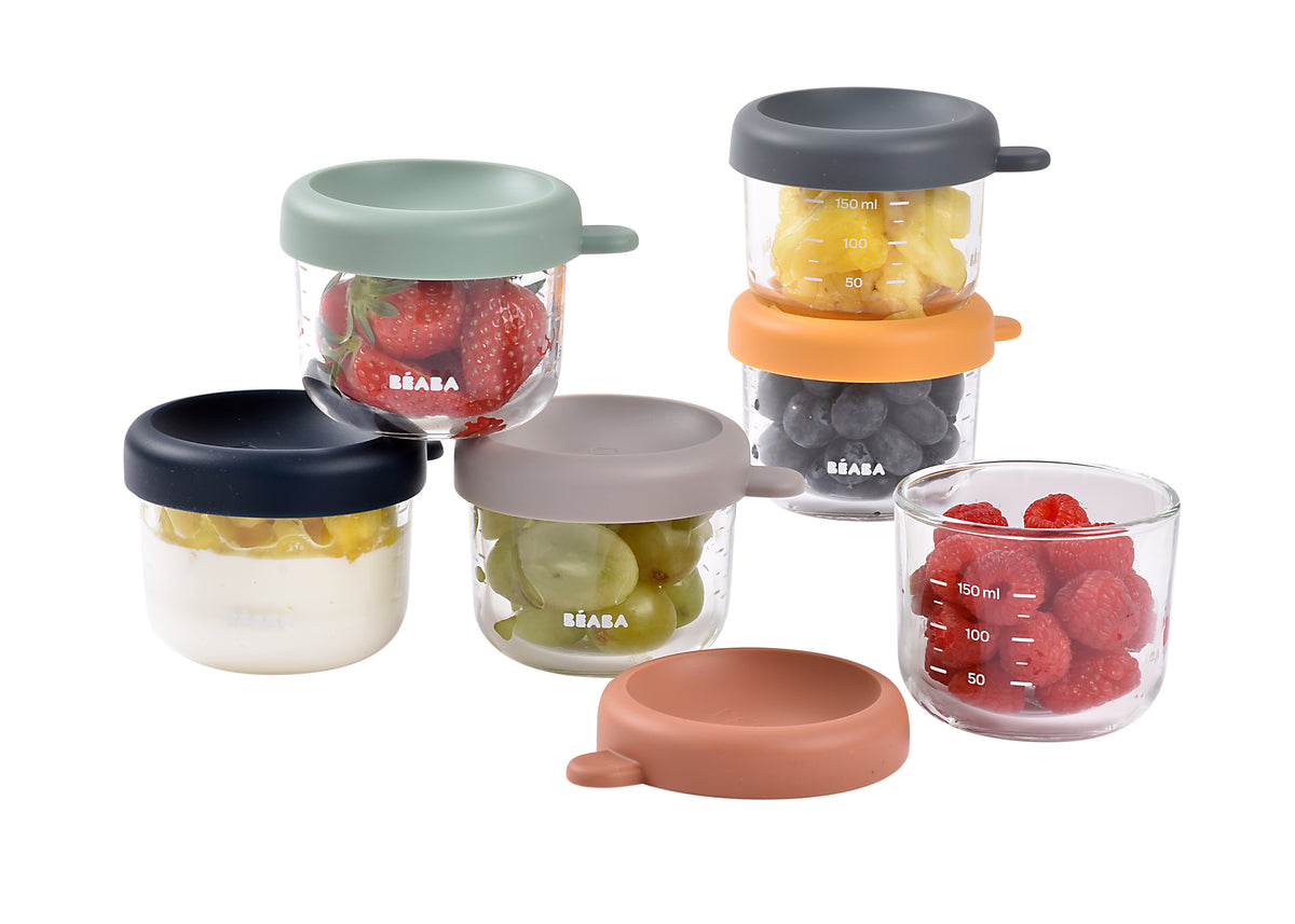 Glass Baby Food Jars-5oz in Sunrise, Pack of 6