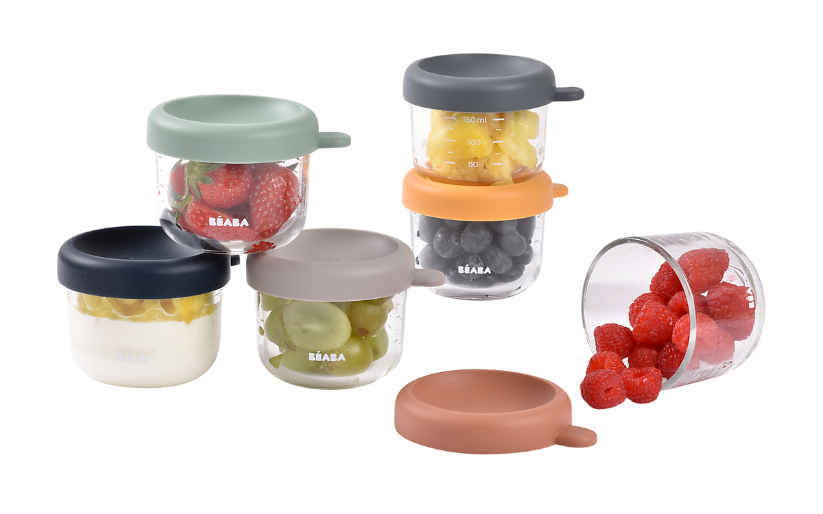 Glass Baby Food Jars-5oz in Sunrise, Pack of 6