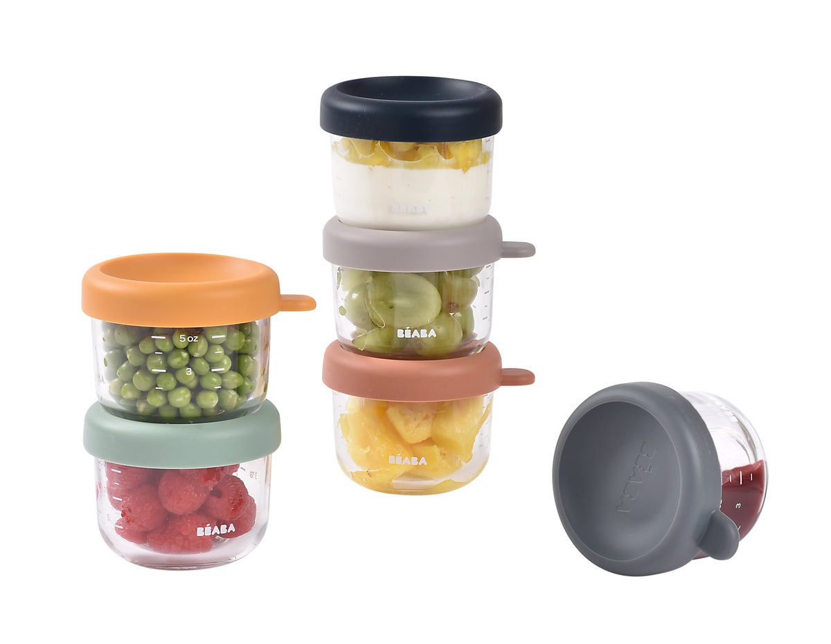 Glass Baby Food Jars-5oz in Sunrise, Pack of 6