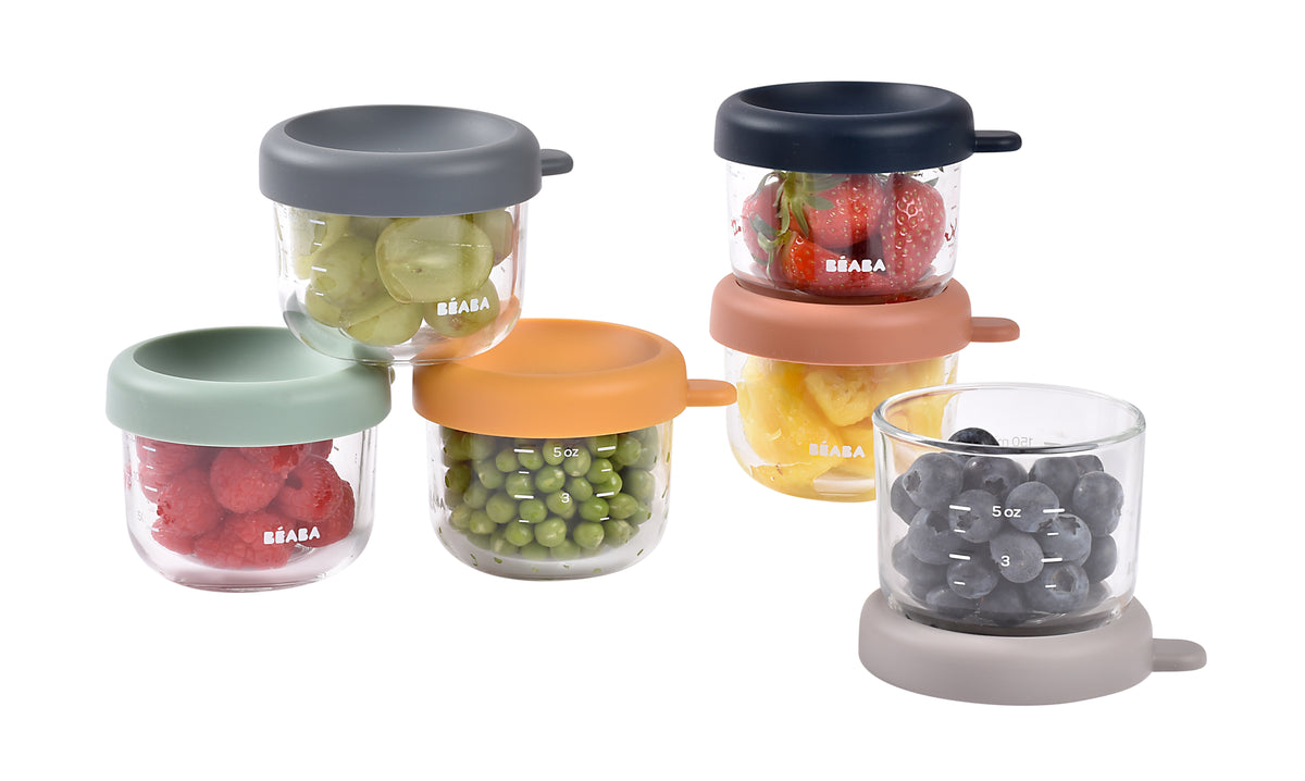 Glass Baby Food Jars-5oz in Sunrise, Pack of 6