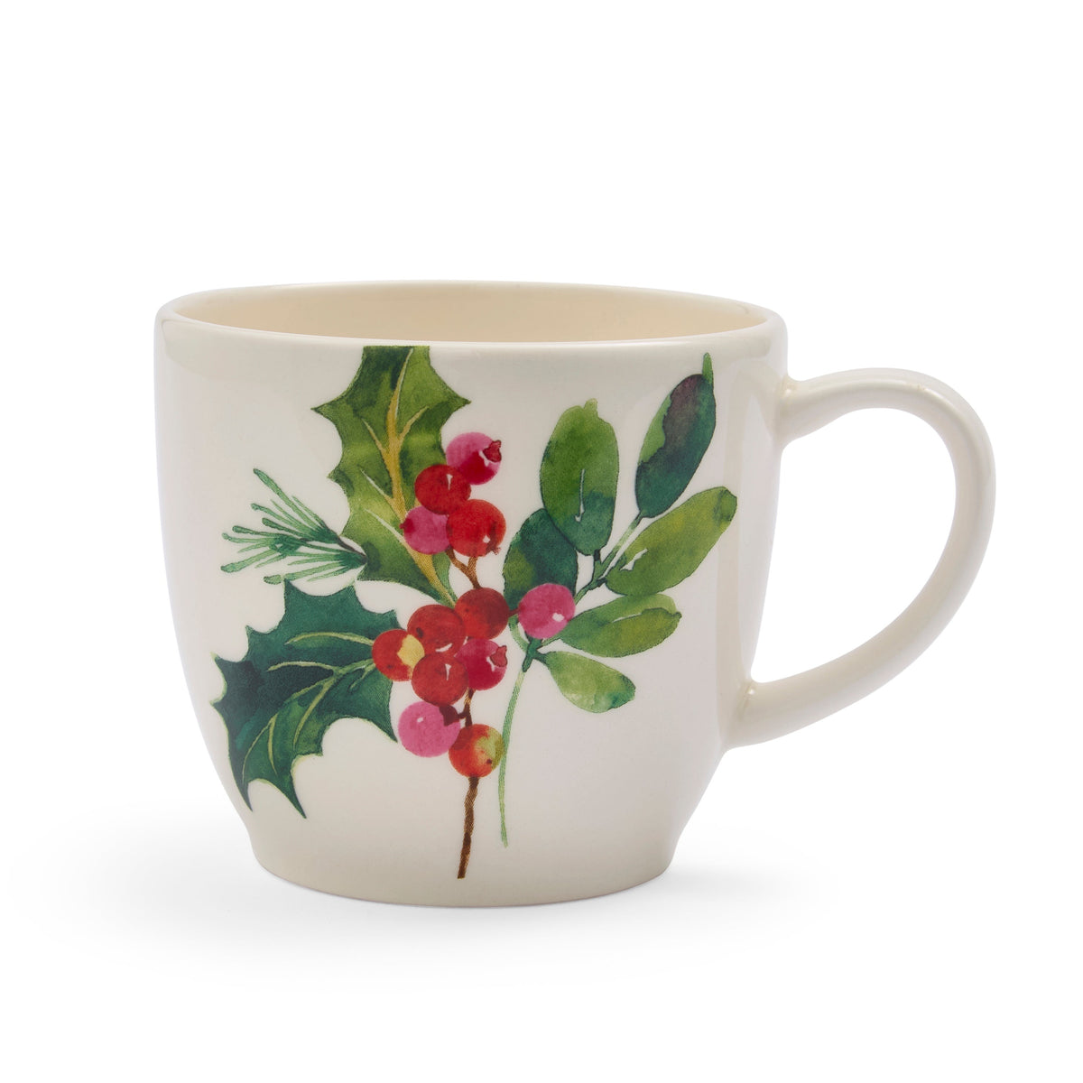 Botanic Garden Christmas Holly Latte Mug