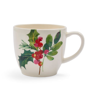 Botanic Garden Christmas Holly Latte Mug