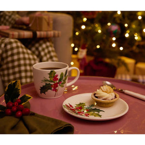 Botanic Garden Christmas Holly Latte Mug