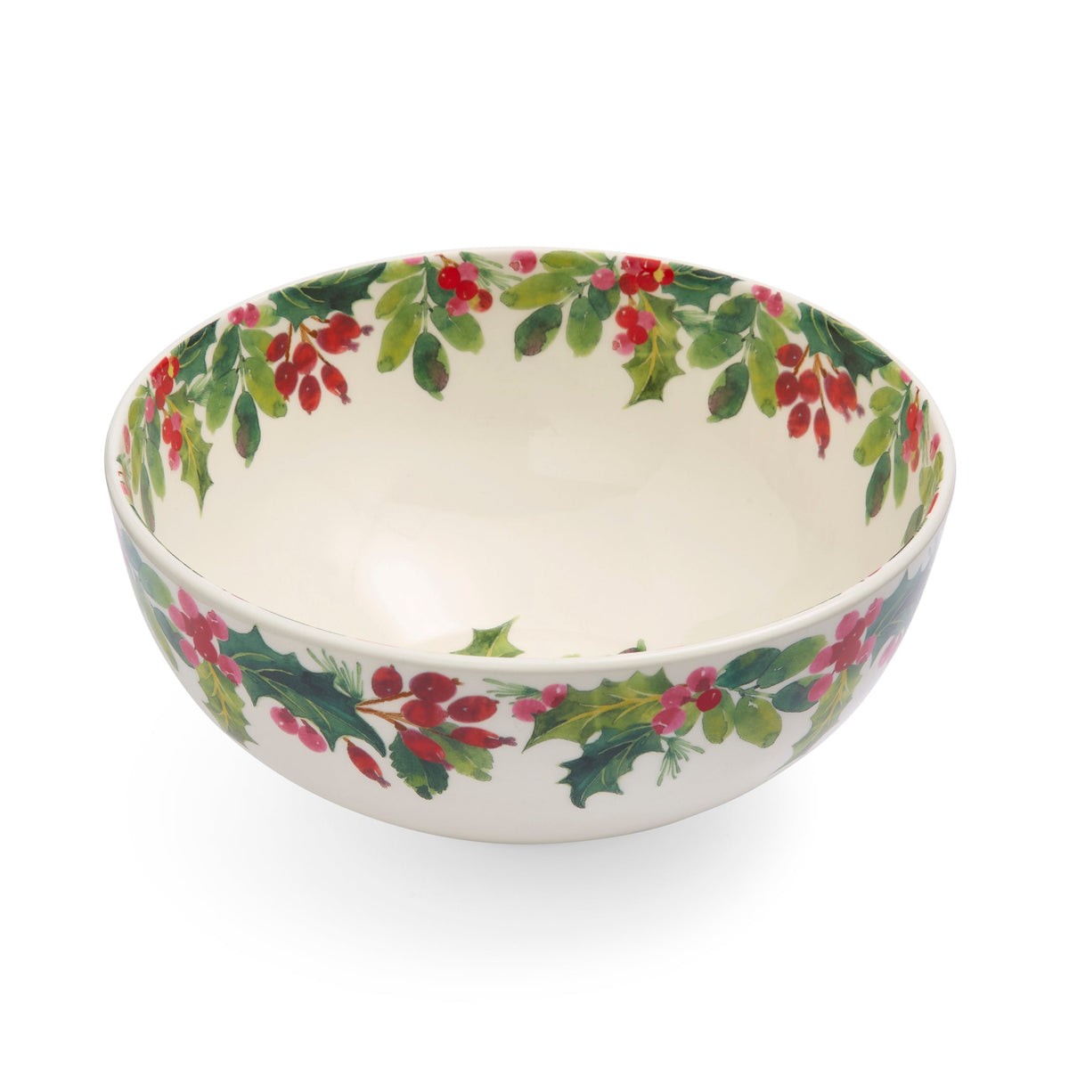 Botanic Garden Christmas Holly 9" Salad Bowl