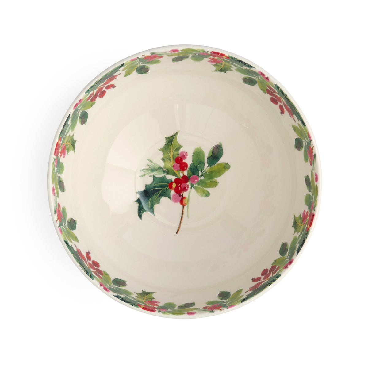 Botanic Garden Christmas Holly 9" Salad Bowl