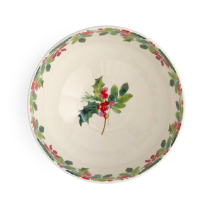 Botanic Garden Christmas Holly 9" Salad Bowl
